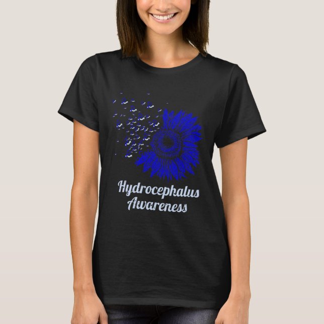 Hydrocephalus Survivor Proud Awareness Warrior 1 T-Shirt (Vorderseite)