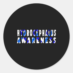 Hydrocephalus Survivor Research Awareness Warrior Runder Aufkleber