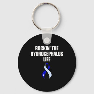 Hydrocephalus Survivor Rocking Awareness Warrior Schlüsselanhänger