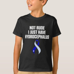 Hydrocephalus Survivor Rude Awareness Warrior T-Shirt