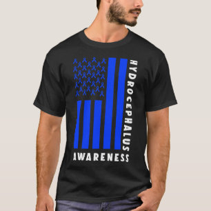 Hydrocephalus Survivor signalisiert Sensibilisieru T-Shirt