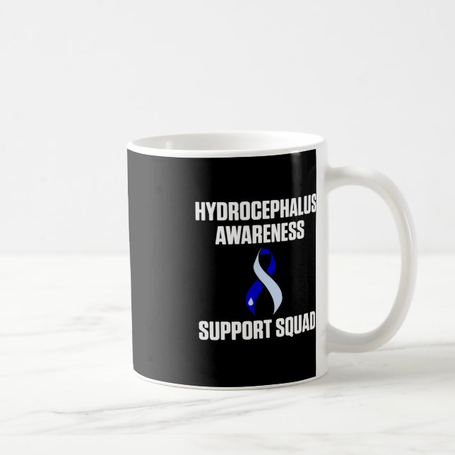 Hydrocephalus Survivor Support Awareness Warrier Kaffeetasse (Rechts)