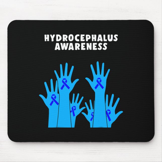 Hydrocephalus Survivor Therapeutisches Bewusstsein Mousepad (Vorne)