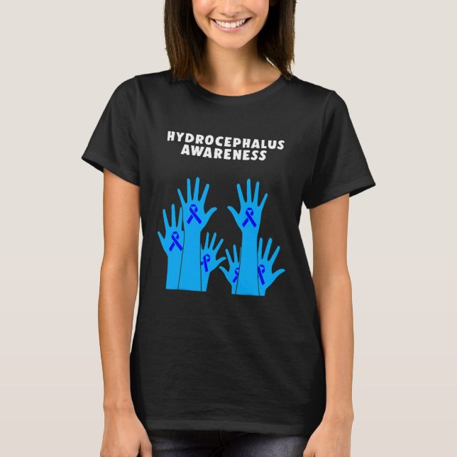 Hydrocephalus Survivor Therapeutisches Bewusstsein T-Shirt (Vorderseite)