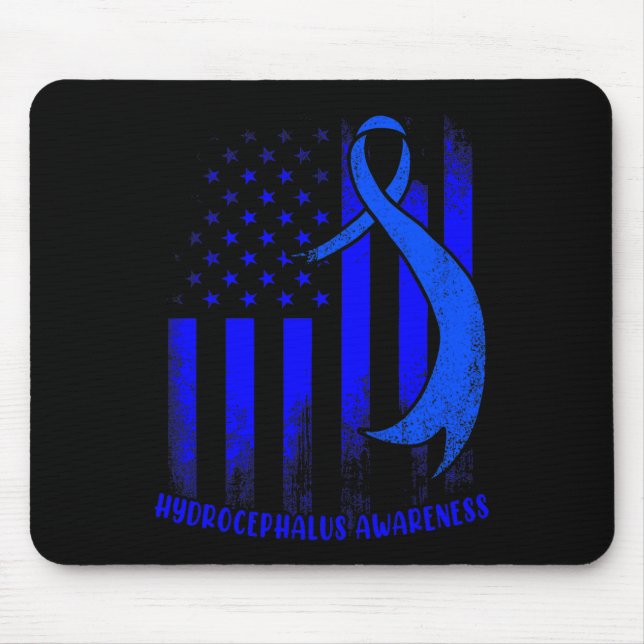 Hydrocephalus Survivor Überwindung des Bewusstsein Mousepad (Vorne)