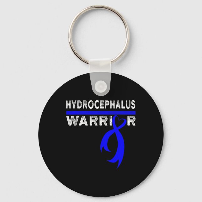 Hydrocephalus Survivor Warrior 1 Schlüsselanhänger (Vorderseite)