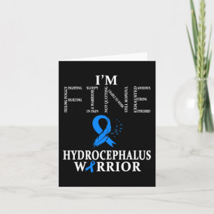 Hydrocephalus Warrior I'm Fine Feather Karte
