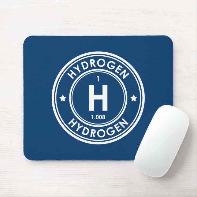 Hydrogen Element Blue Mouse Pad Mousepad (Mit Mouse)
