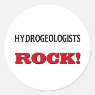 Hydrogeologe Rock Runder Aufkleber