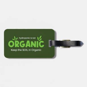 Hydropon ist nicht Bio Behalten Boden in Bio Gepäckanhänger