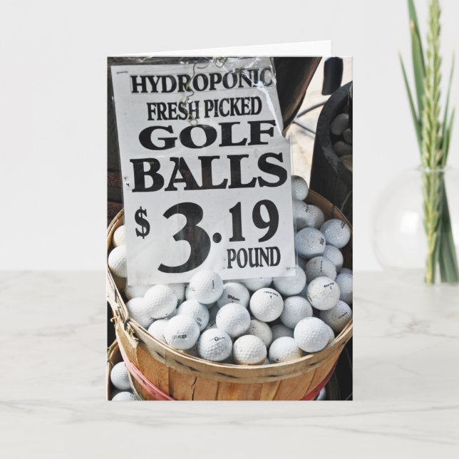 Hydroponic Golf Balls Gruß Karte (Vorderseite)