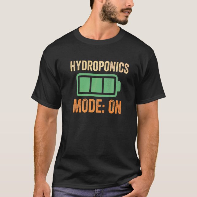 Hydroponik-Modus auf Batterie T-Shirt (Vorderseite)