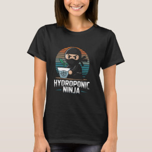Hydroponik-Ninja Lustiger Gartenbau Züchter T-Shirt