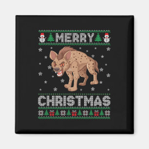 Hyena Animal Men Women Kinder Uggg Weihnachtskraut Magnet
