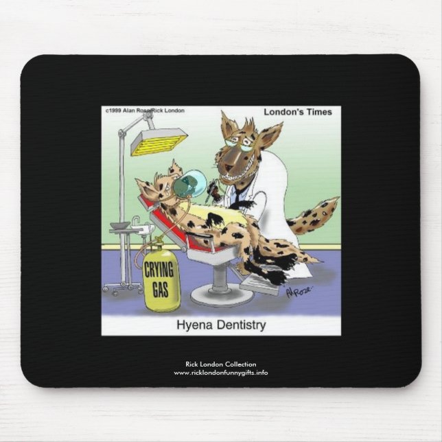 Hyena Dentistry Cartoon Funny Quality Mouse Pad Mousepad (Vorne)