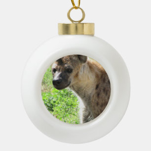Hyena Keramik Kugel-Ornament