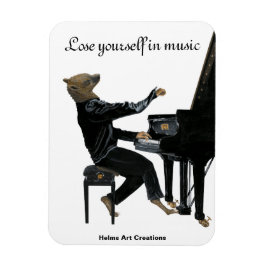 Hyena Piano Music Player Fantasy Flexible Magnet