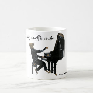 Hyena Piano Music Player Fantasy Kaffeemaschine Ta Kaffeetasse