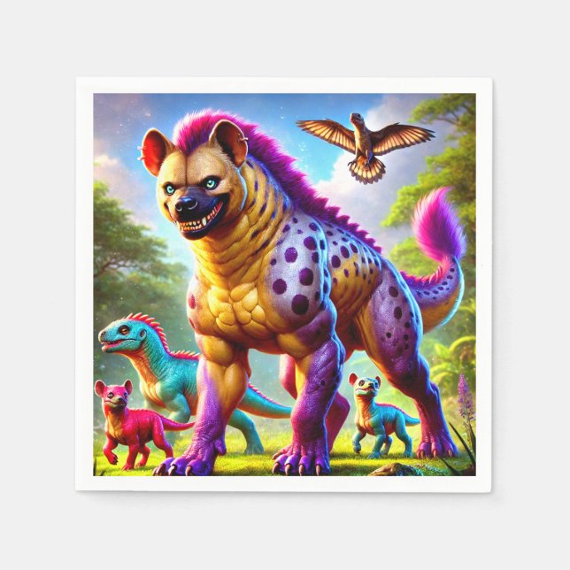 Hyena Serviette (Vorderseite)