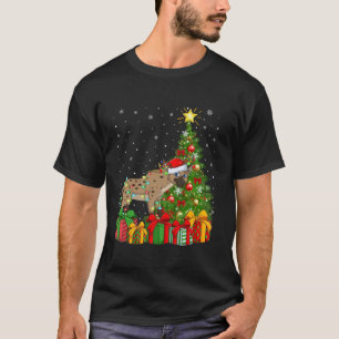 Hyena Xmas Tree Lighting Weihnachtsmannmütze Hyena T-Shirt
