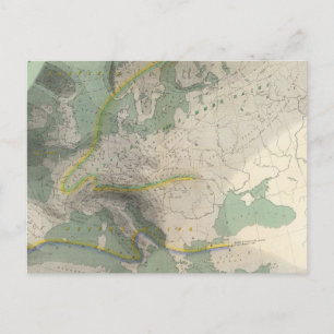 Hyetographische Karte Europa