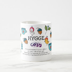 Hyge - Bedeutung und Ausrottung Niedlicher Doodles Kaffeetasse