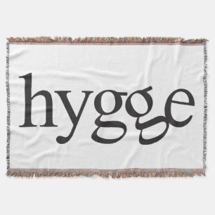 Hyge Black and White Throw Blanket Decke