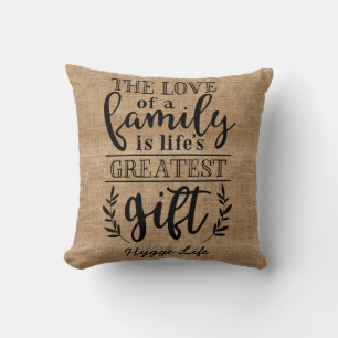 Hyge Decor - Liebe des Familienlebens Bestes Gesch Kissen