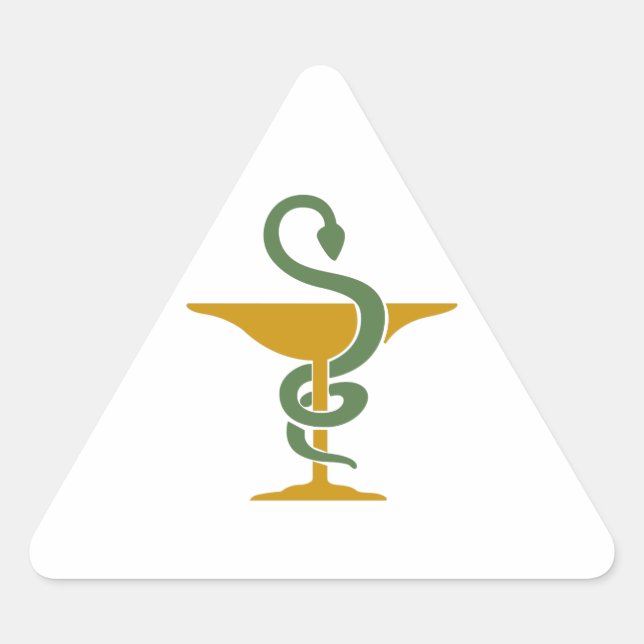 HYGEIA DREIECKIGER AUFKLEBER (Vorderseite)