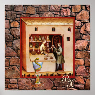 HYGEIA-KÖRPER, ANTIQUE-PHARMAZIE, Apotheker Poster