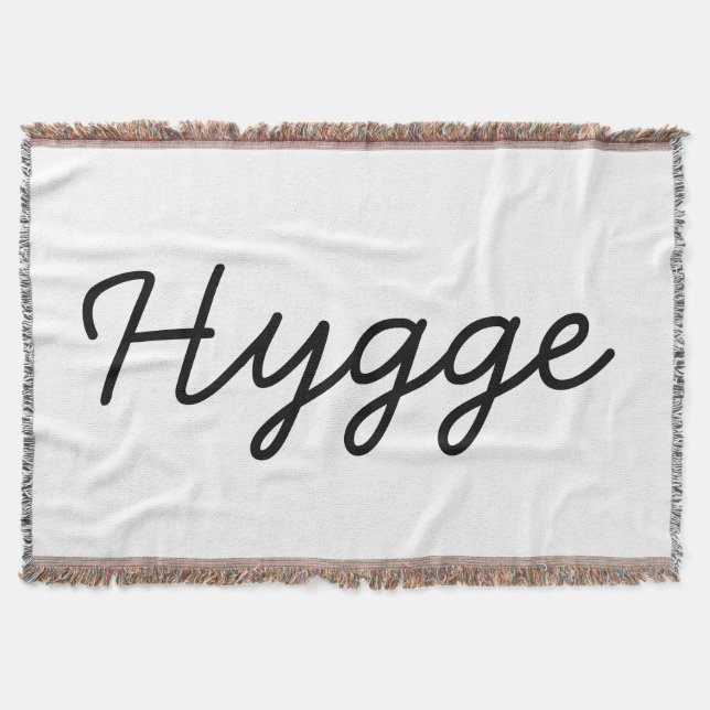 Hygge Black Elegant Decke (Vorderseite)