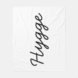 Hygge Black Elegant Fleecedecke