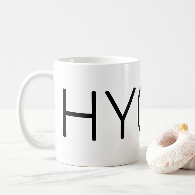Hygge Black Kaffeetasse (Mit Donut)