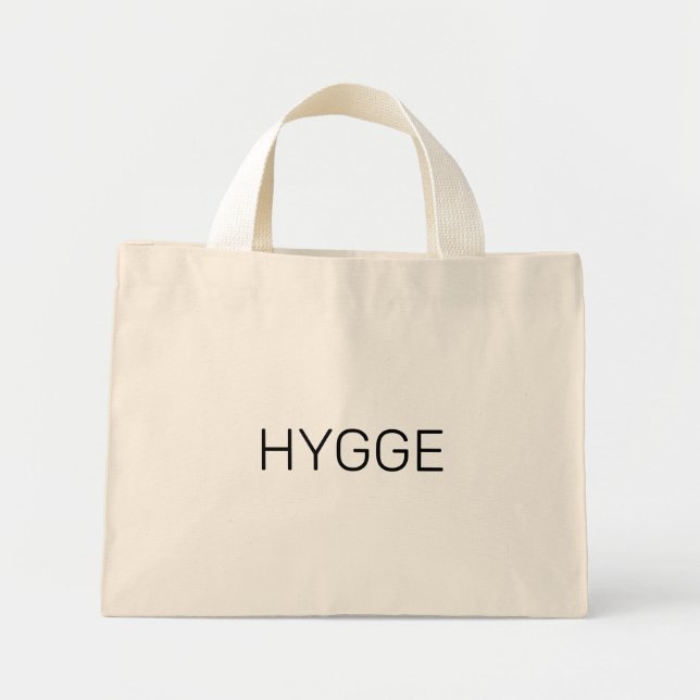 Hygge Black Mini Stoffbeutel (Vorne)