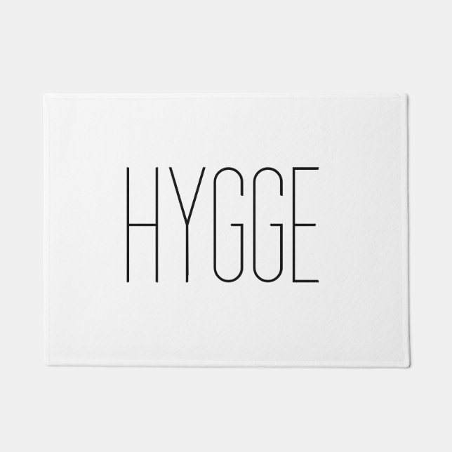 Hygge Black Thin Fußmatte (Vorderseite)