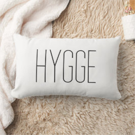 Hygge Black Thin Lendenkissen