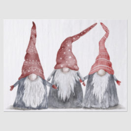 Hygge Christmas Holiday Gnomes Seidenpapier