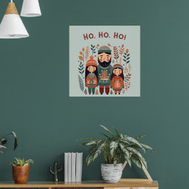 Hygge Christmas Scandinavian Cozy Family Poster