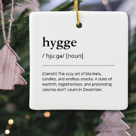 Hygge Definition Gemütliches Urlaubsstil Geschenk Keramikornament
