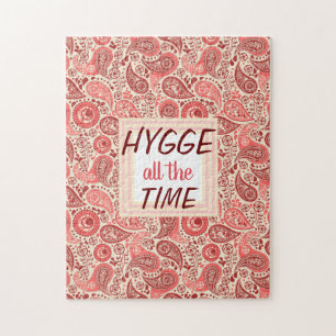 HYGGE die ganze Zeit Pink Floral Puzzle