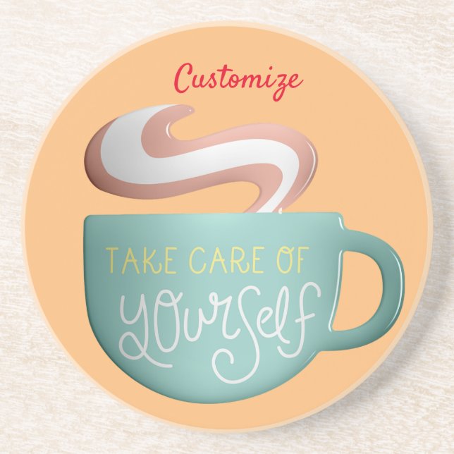 Hygge Drink Self-Care Thunder_Cove Getränkeuntersetzer (Vorne)