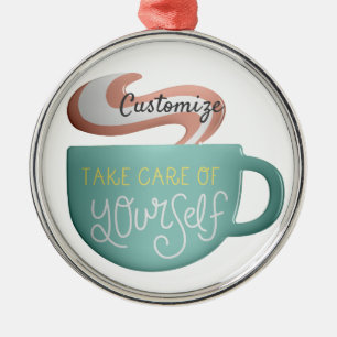Hygge Drink Self-Care Thunder_Cove Ornament Aus Metall