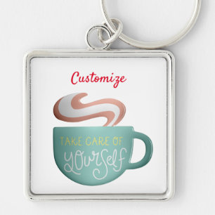 Hygge Drink Self-Care Thunder_Cove Schlüsselanhänger