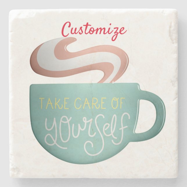 Hygge Drink Self-Care Thunder_Cove Steinuntersetzer (Vorderseite)
