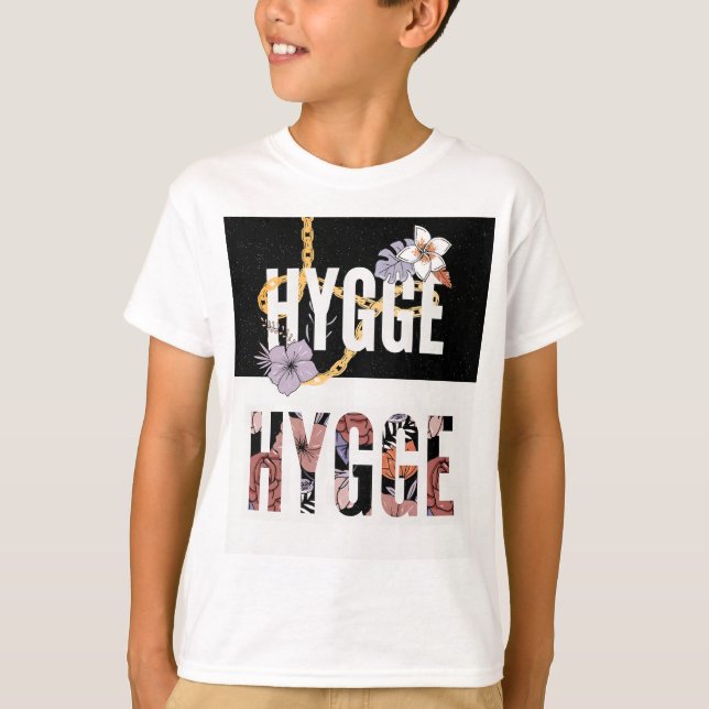 HYGGE Floral T - Shirt - Gemütliche nordische Ästh (Vorderseite)