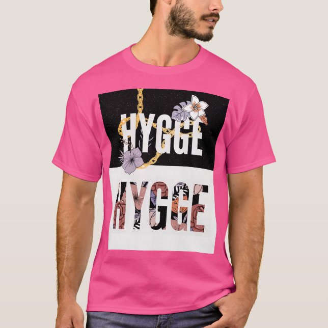HYGGE Floral T - Shirt - Gemütliche nordische Ästh (Vorderseite)