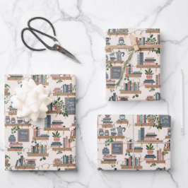 Hygge Gemütliche Bücher Ecke Geschenkpapier Set