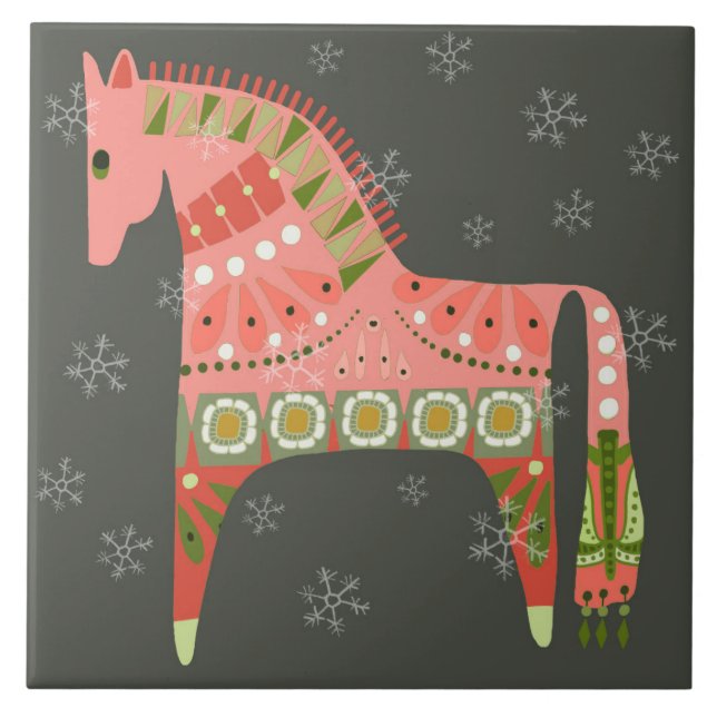 Hygge Horse Keramik Küche Tile Fliese (Vorderseite)
