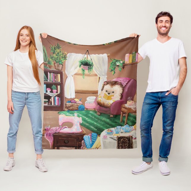 Hygge Igel Fleecedecke (Beispiel)