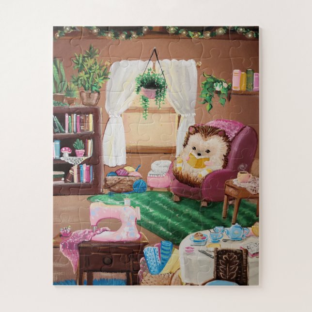 Hygge Igel Jigsaw Puzzle (Vertikal)